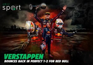 Image of Verstappen ranked 1st at the Japanese Grand Prix in Suzuka.